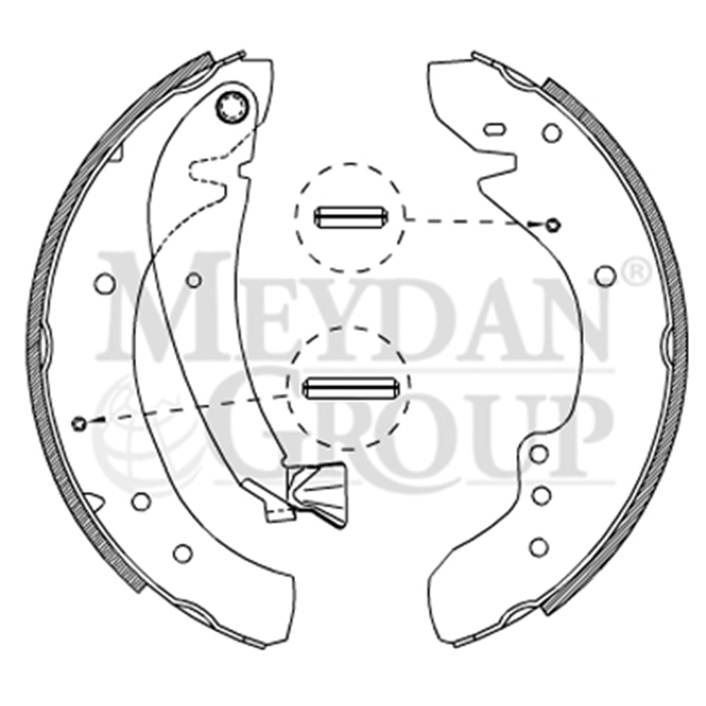 FIAT DUCATO- 97/02; ARKA FREN PABUCU 1,9/2,0/2,5/2,8 (127X56) (14 KİŞİLİK) (BRAMAX)