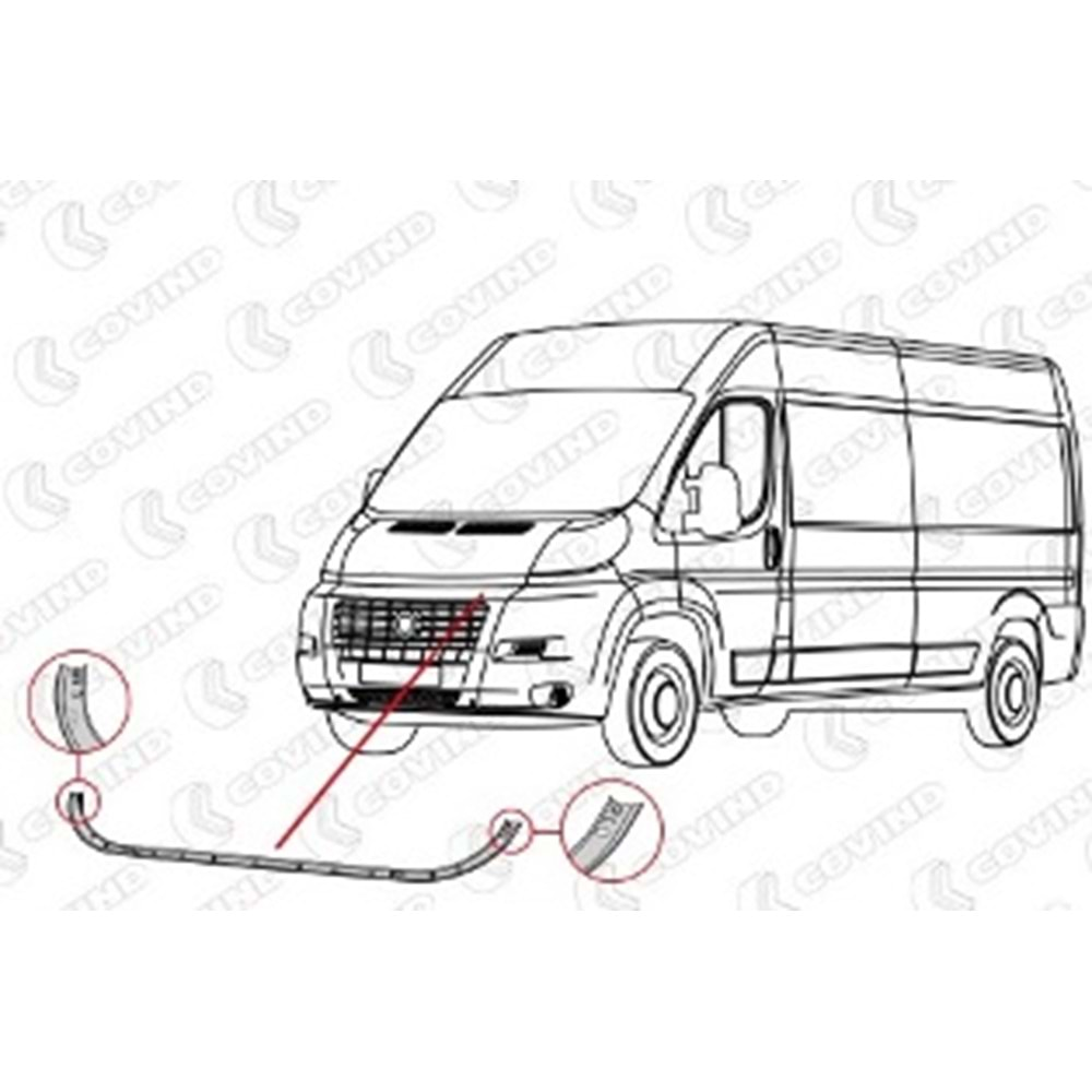 FIAT DUCATO- 14/24; ÖN TAMPON ÜST BAĞLANTI SACI