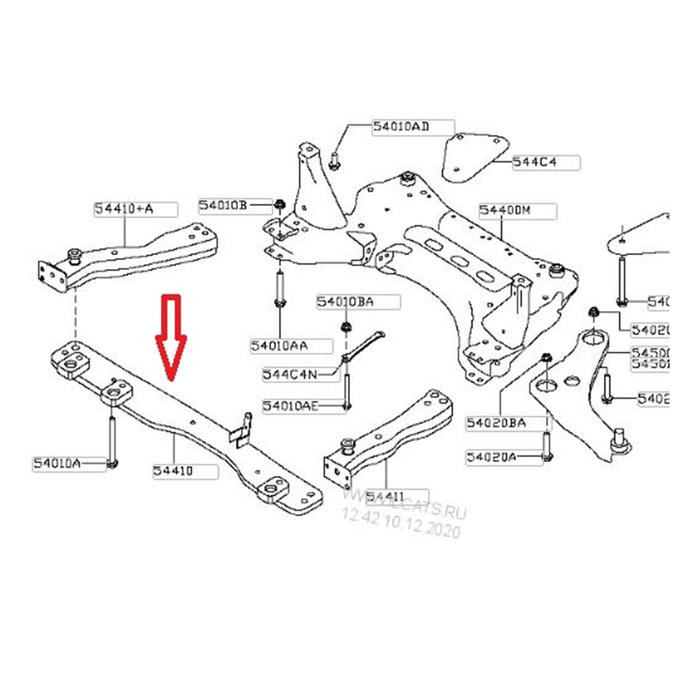 NISSAN QASHQAI- J11- 14/16; RADYATÖR ALT TRAVERSİ (1.6CC)