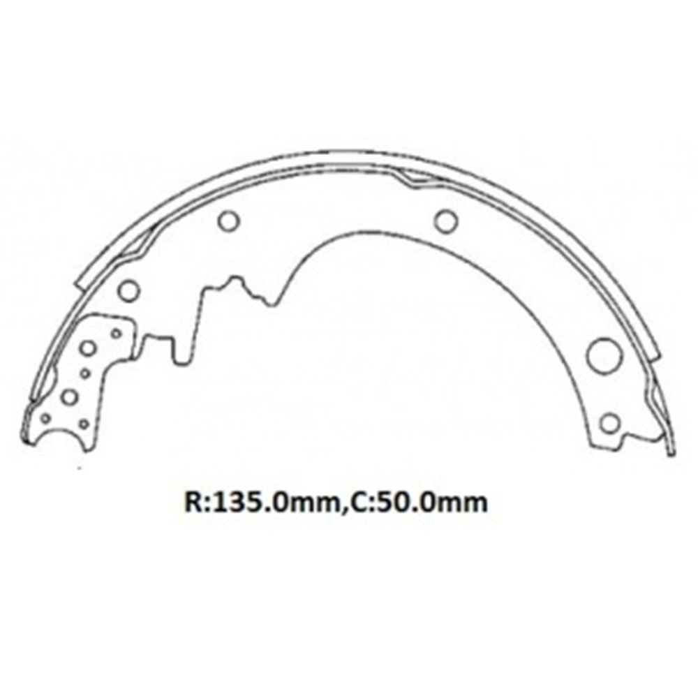 NISSAN PATROL- 95/97; ARKA FREN PABUCU (135X50)(DAIWA)