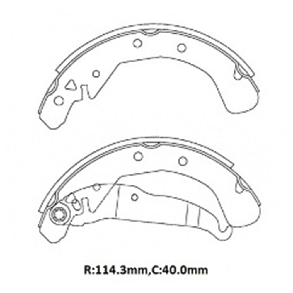 OPEL ASTRA- G- SD/HB- 99/09; ARKA FREN PABUCU 1,2/1,4/1,6/1,8/2,0 (114,3X40)(BRAMAX)