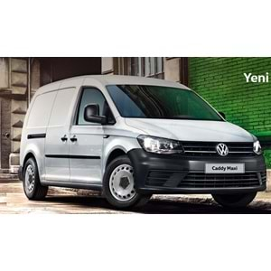 VOLKSWAGEN CADDY- 15/20; ÖN TAMPON SİYAH (PANJURLU/SİS DELİKLİ MAXI VAN) (EUROBUMP)