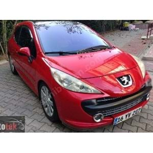 PEUGEOT 207- 06/09; ÖN TAMPON SİYAH (SİS DELİKLİ) BANT/PANJUR DELİKLİ/ BRAKETLİ (3 KAPI SPORT) TW)