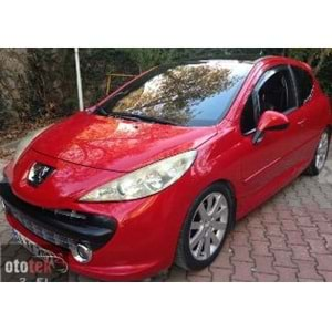 PEUGEOT 207- 06/09; ÖN TAMPON PANJURU ALT SİYAH (IZGARA) (3 KAPI SPORT) (TW)