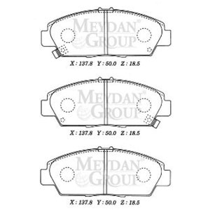 ROVER 600- SD- 93/97; ÖN FREN BALATASI (DİSK) (137,8X50X18,5) (DAIWA)