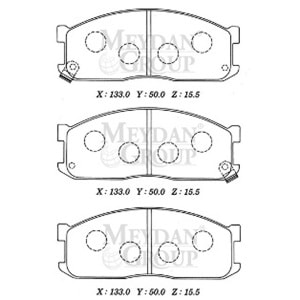 MAZDA E2200- MİNİBÜS- 88/92; ÖN FREN BALATASI (DİSK) (133X50X15,5) (DAIWA)