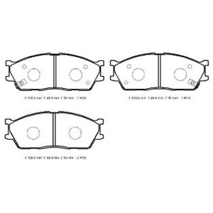 KIA RIO- II- 03/05; ÖN FREN BALATASI (127,8X48.8X16) (DAIWA)