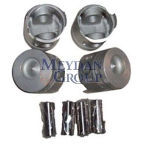 MITSUBISHI CANTER- FE635/659- 98/06; PİSTON SET 0.50 (4D32/34) 3.6/3.9cc ÇELİK(104.5X3X2X4)TIK